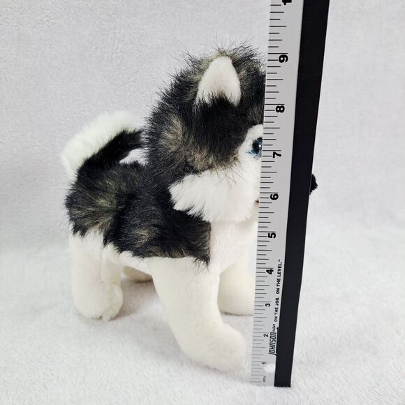 Plush Husky Wolf Sled Dog 9" Stuffed Animal Toy Blue Eyes Alaska BJ Toys - Picture 2 of 11